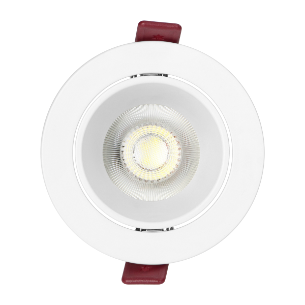 FONDI RC decorative frame for spotlight, MR16/GU10 max. 50W, round, fixed, aluminium, white